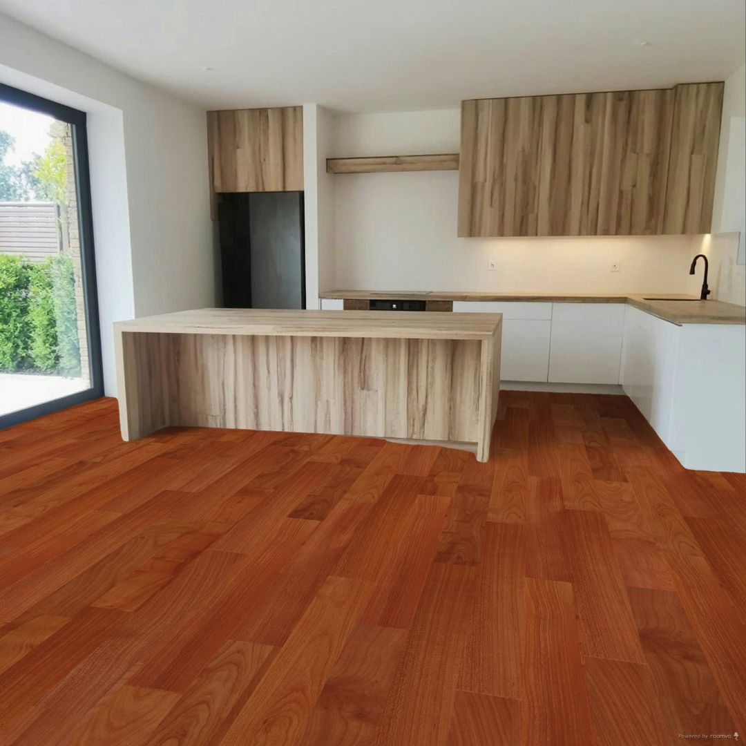 Piso laminado casual clássico cereja - 7 mm
