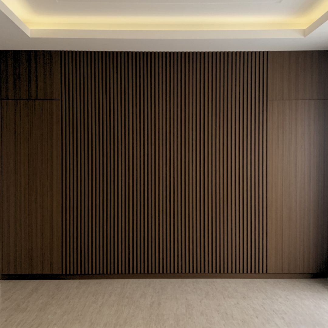 Corrugated Panel Wall Panel Dark Walnut (Lambrin)