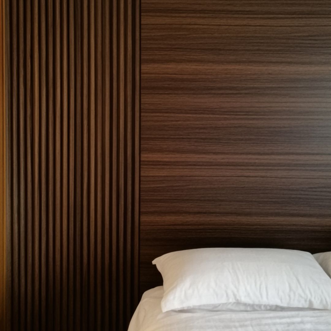 Corrugated Panel Wall Panel Dark Walnut (Lambrin)