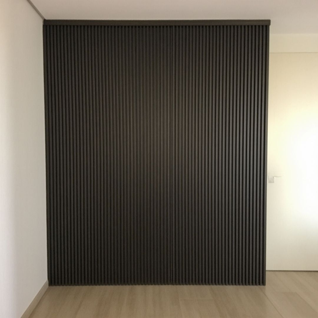 Painel de parede de painel ondulado bege (lambrin)