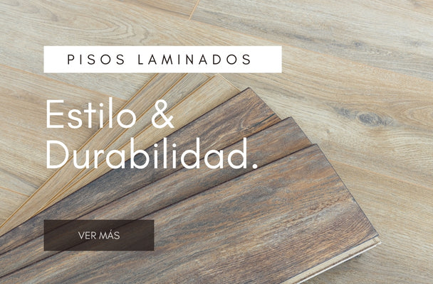 Habitación con estilo de piso laminado