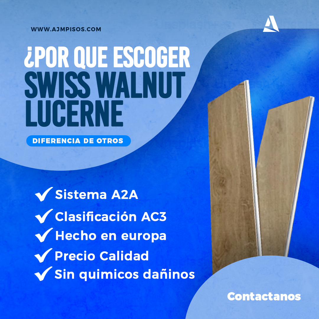 Piso laminado Krono Swiss Walnut Lucerne - 7 mm