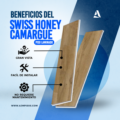 Piso Laminado Krono Swiss Honey Camargue - 7 mm