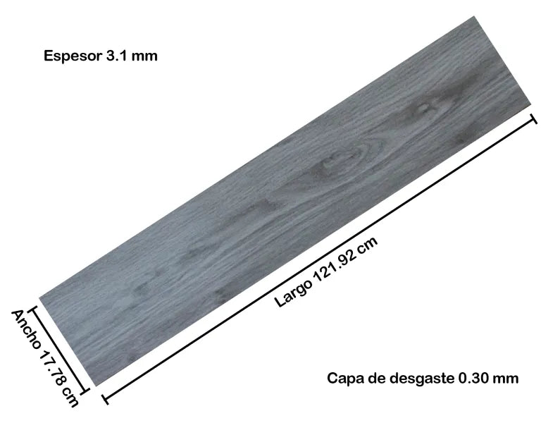 Duela Vinílica HAI 3118 (Caja de 3.9 m²).