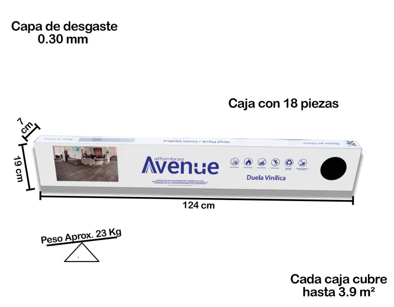 Duela Vinílica HAI 3126 (Caja de 3.9 m²).