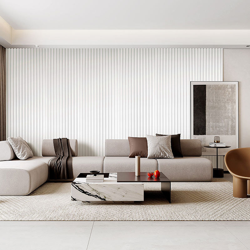 Painel de parede ondulado natural (Lambrin)