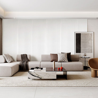 Painel de parede ondulado natural (Lambrin)