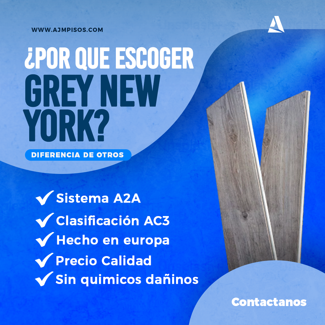 Piso Laminado Krono Swiss Grey New York - 7 mm