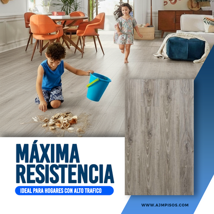 Piso Laminado Krono Swiss Grey New York - 7 mm