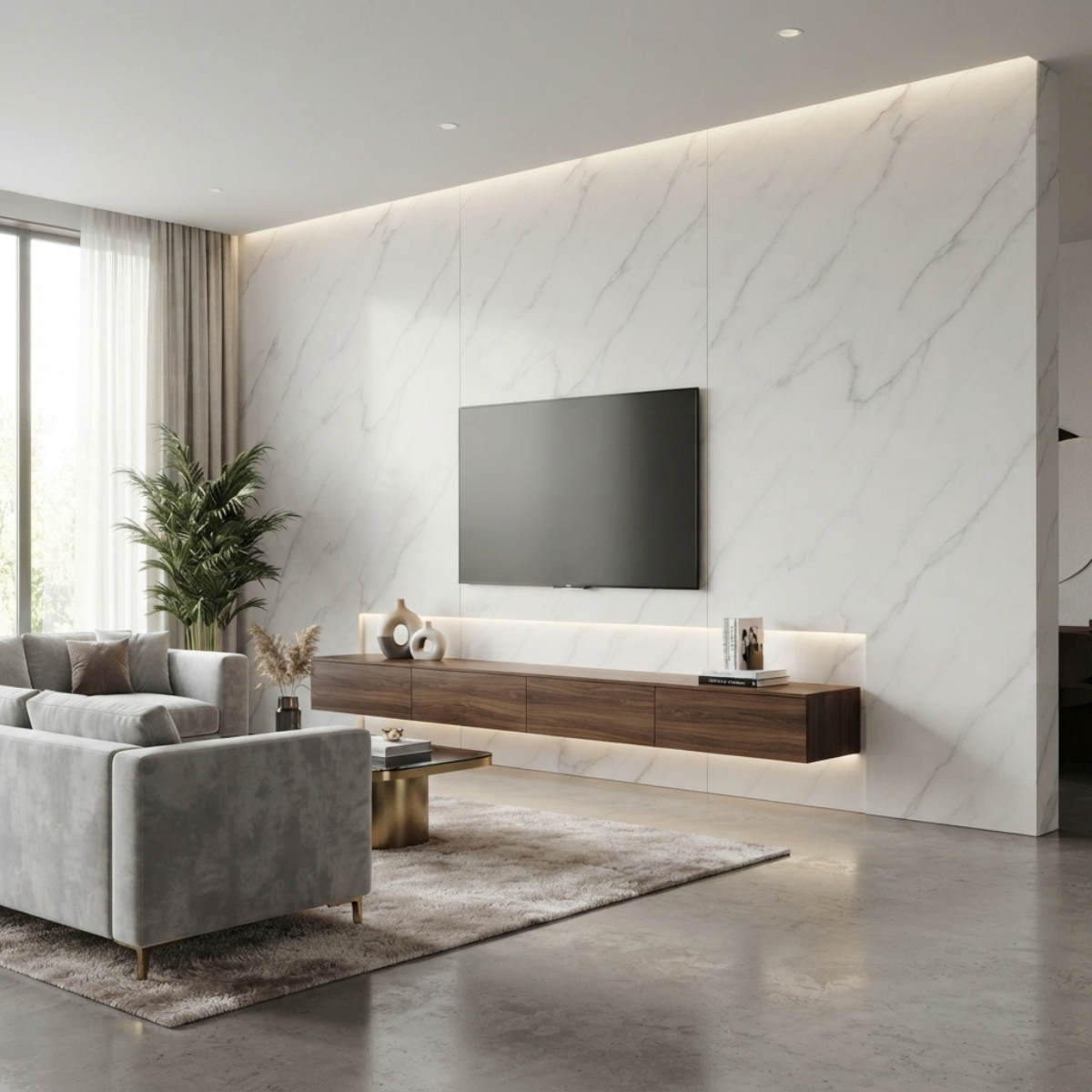 White Marble Wall Panel