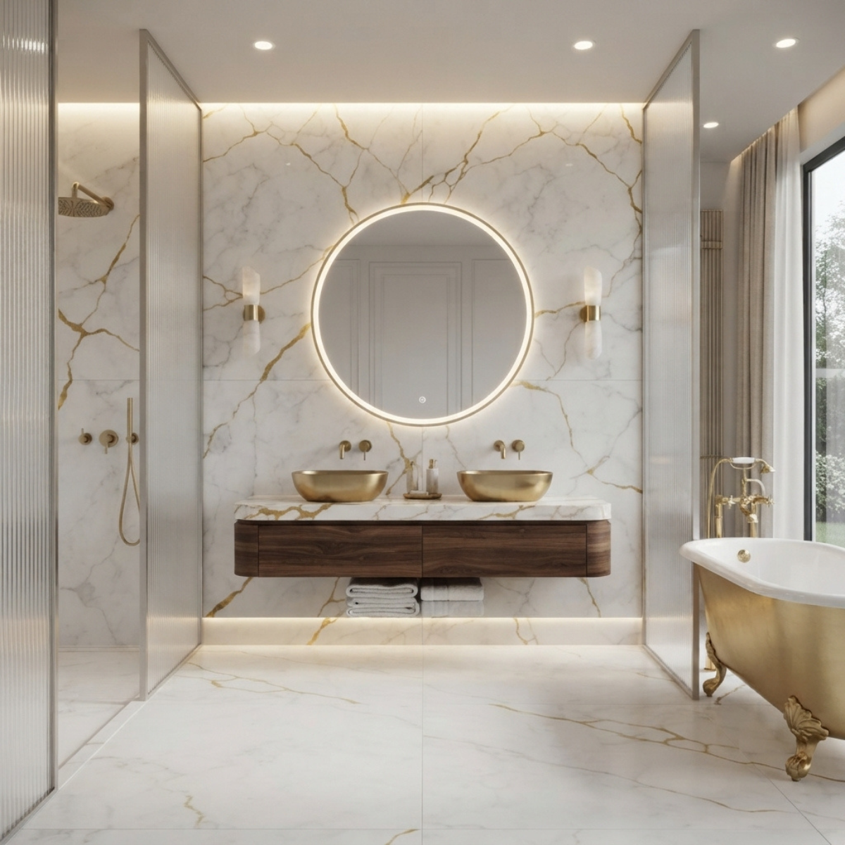 White Marble Wall Panel