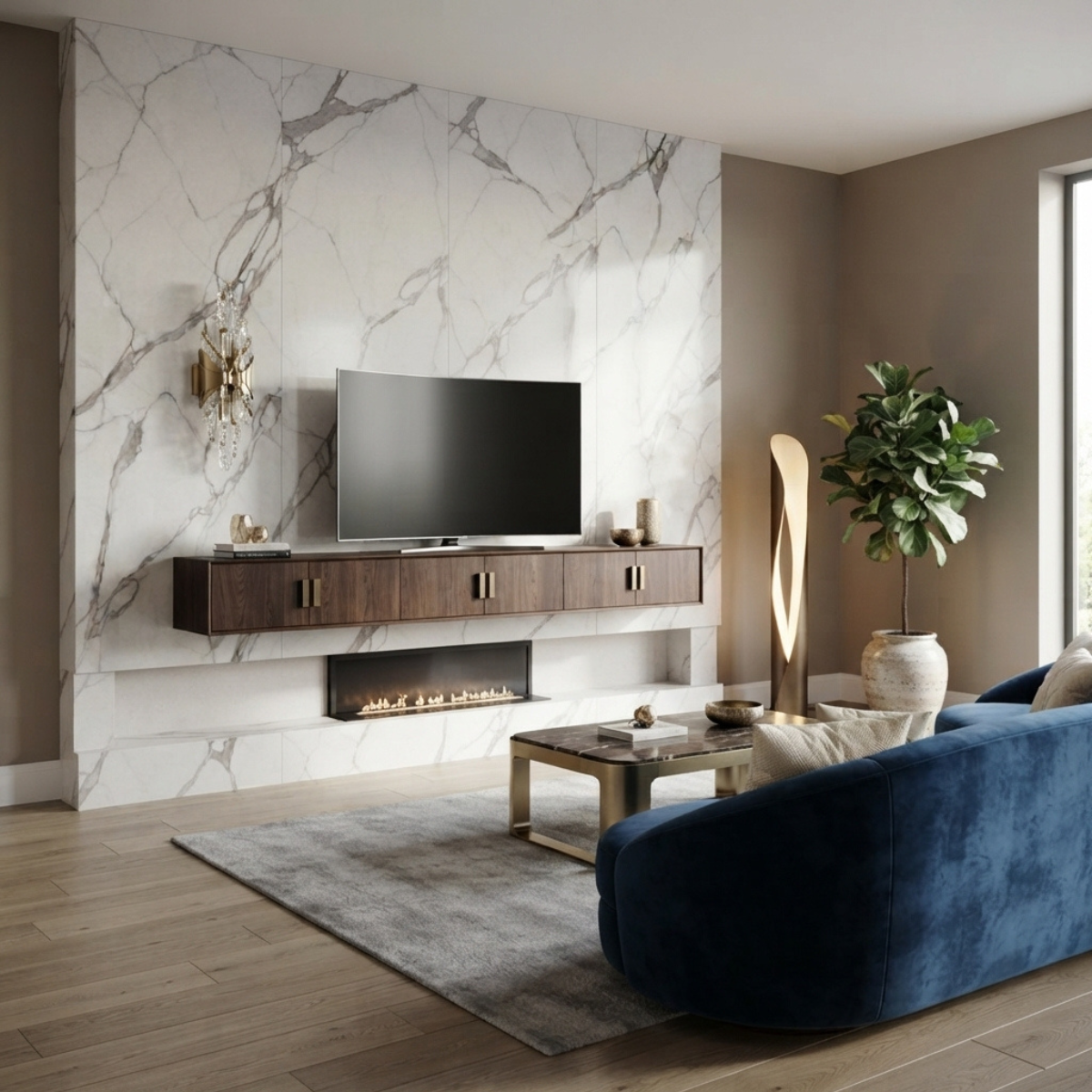 White Marble Wall Panel