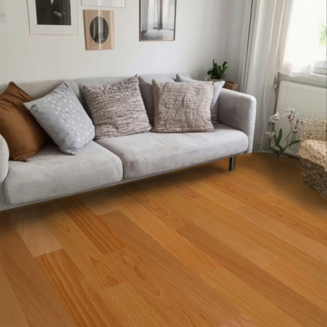 Beech Casual Laminate Flooring - 7mm